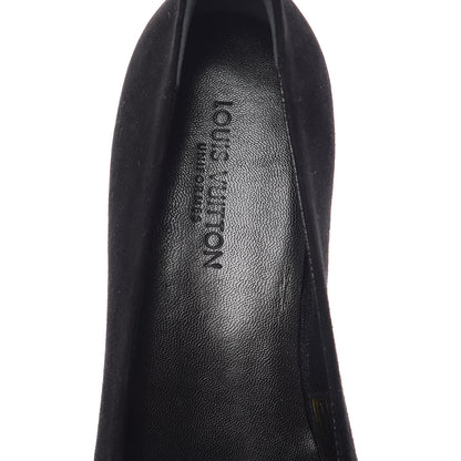 Louis Vuitton Suede Monogram Uniformes Ballet Flats 37.5 Black 5 of 12