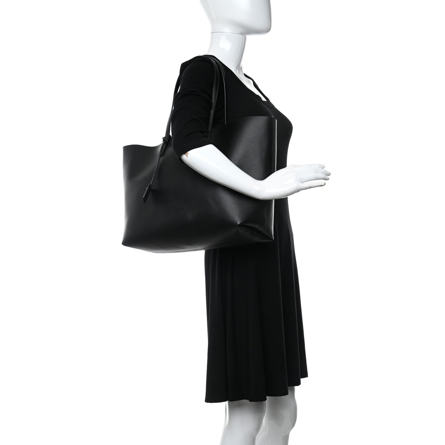 Versace Calfskin Virtus Tote Black 2 of 13