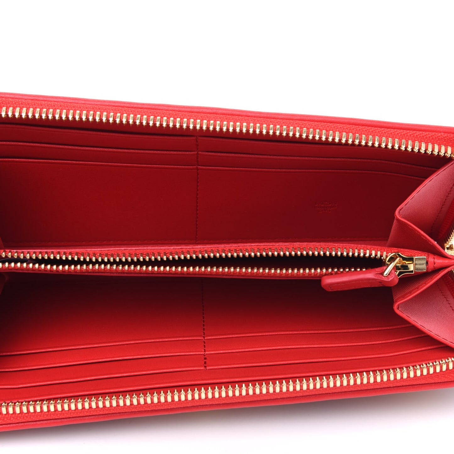 Skyoptic Visetos Zip Around Wallet Cognac Red