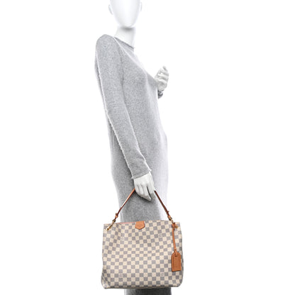 Louis Vuitton Damier Azur Graceful PM Rose Ballerine 2 of 11
