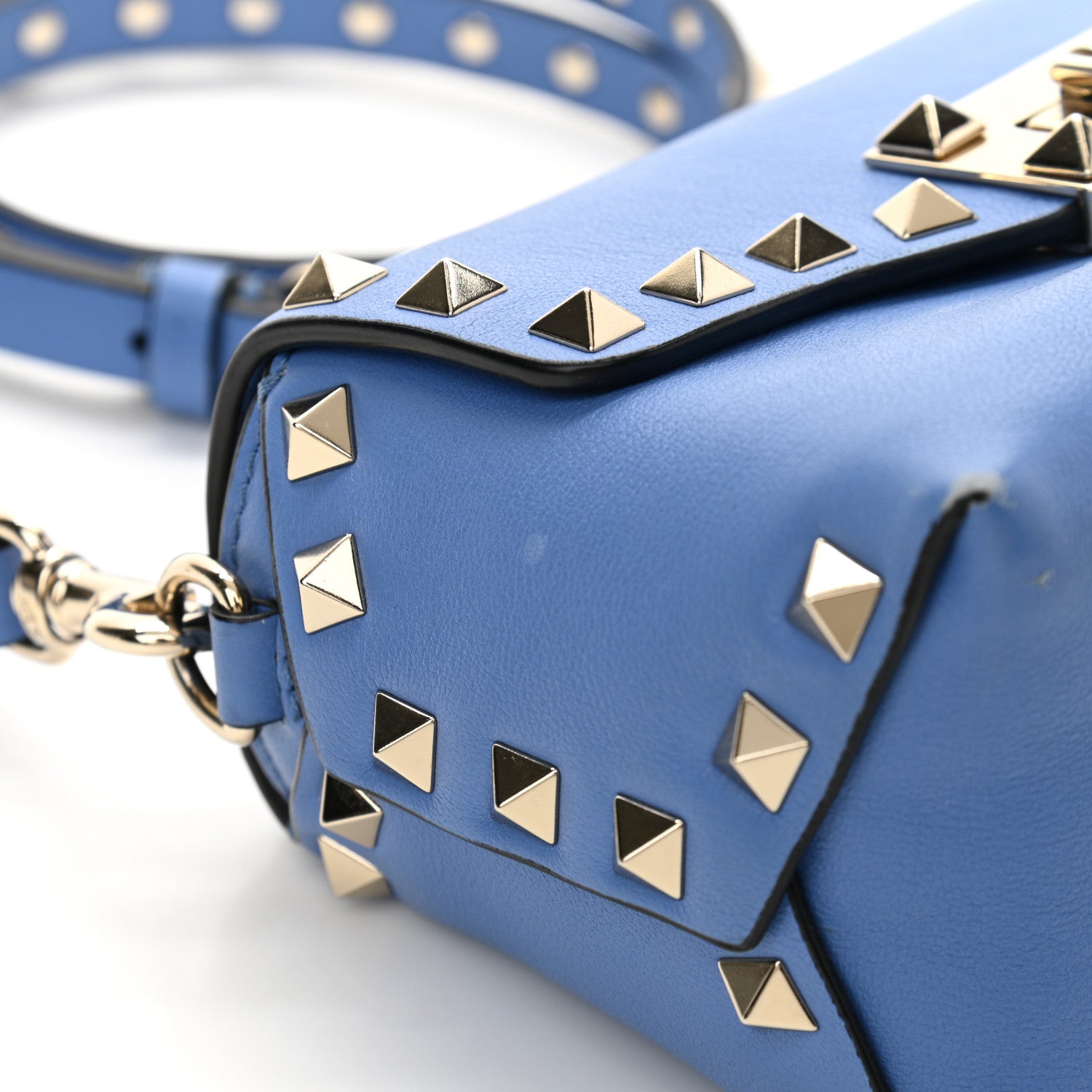 Valentino Garavani Vitello Mini Rockstud Crossbody Bag Angel 10 of 10