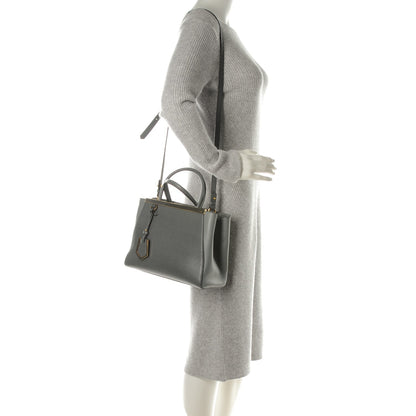 Fendi Vitello Elite Petite 2Jours Tote Grigio Grigio Chiaro 2 of 8