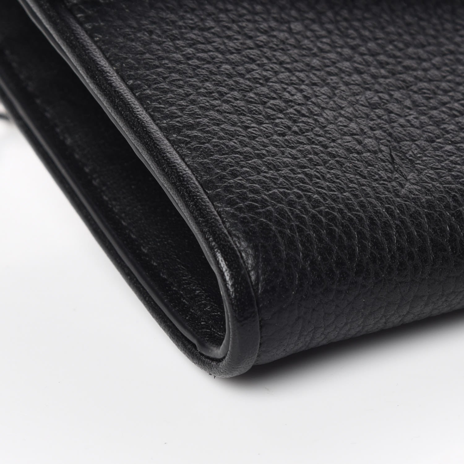 MCM Calfskin Large Patricia Wallet On Chain Black 5 of 10