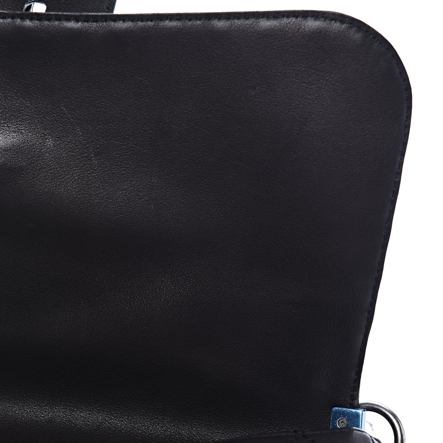 Calfskin Quilted Large Ride My Bag Messenger Black