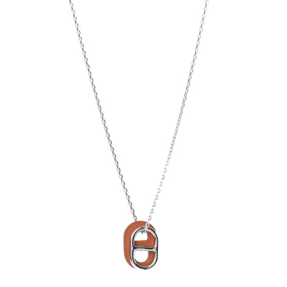 Hermes Swift O'Maillon Pendant Necklace Orange 1 of 6