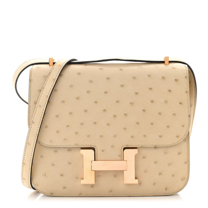 Hermes Ostrich Constance 18 Parchemin 1 of 11