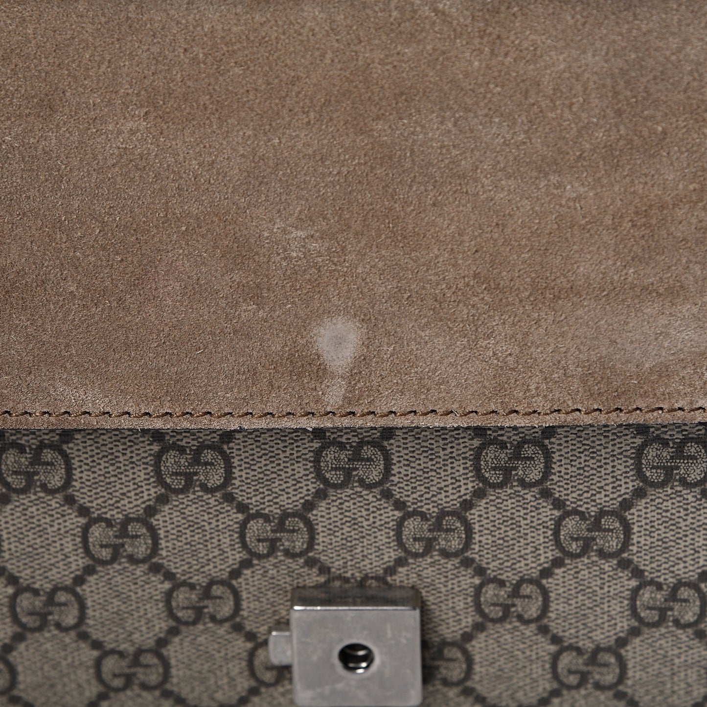 GG Supreme Monogram Small Dionysus Shoulder Bag Taupe