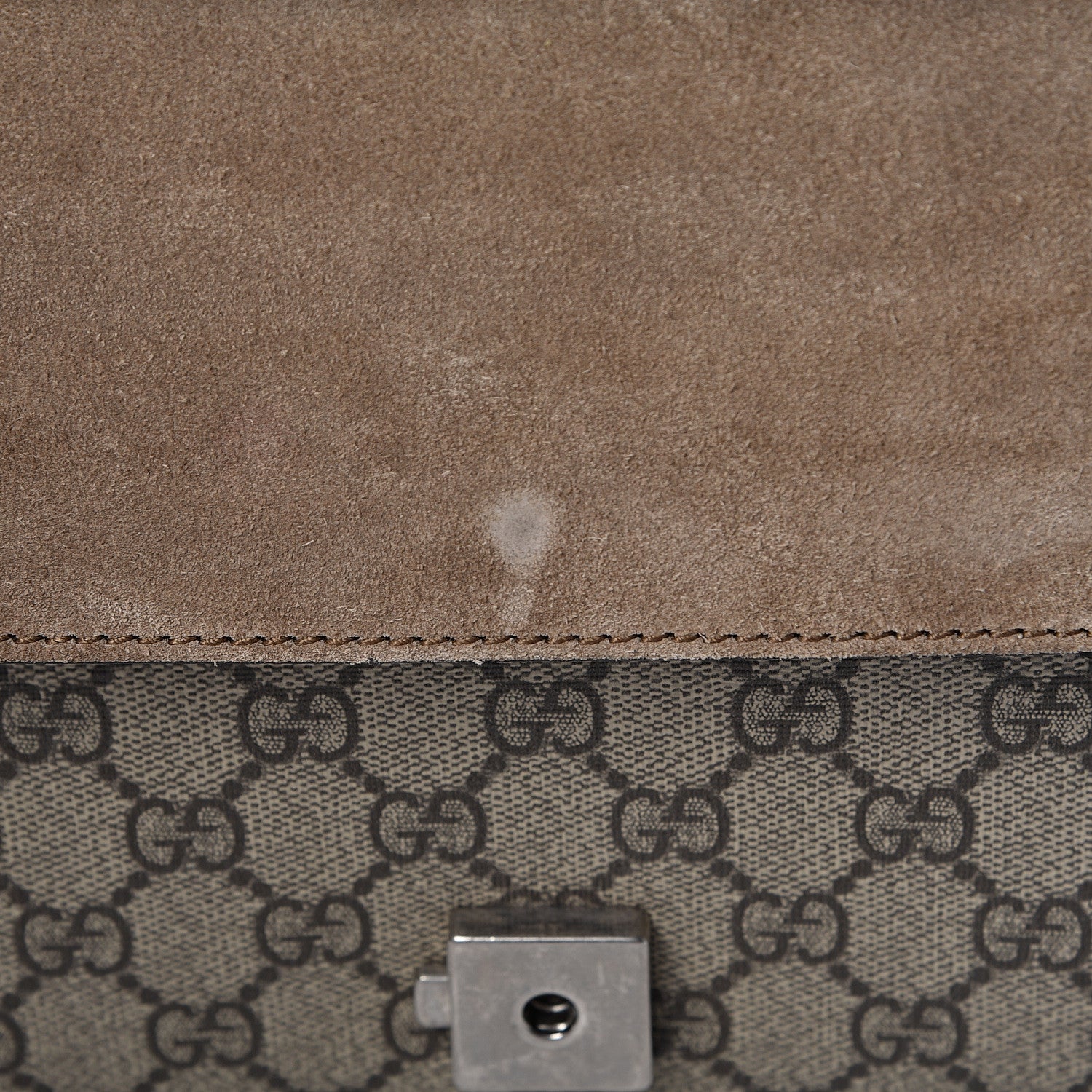 Gucci GG Supreme Monogram Small Dionysus Shoulder Bag Taupe 11 of 14