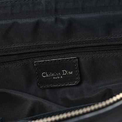 Christian Dior Denim Calfskin Monogram Tote Navy Blue 6 of 12