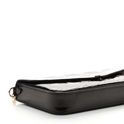 Louis Vuitton Vernis Pochette Felicie Chain Wallet Amarante 8 of 9