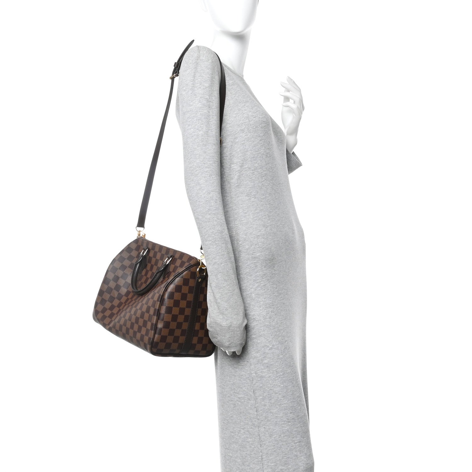 Louis Vuitton Damier Ebene Speedy Bandouliere 30 2 of 11