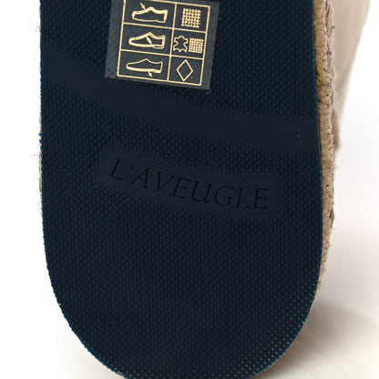 Gucci Canvas Logo Lace-Up Platform Espadrilles 40 Greggio Grege 10 of 13