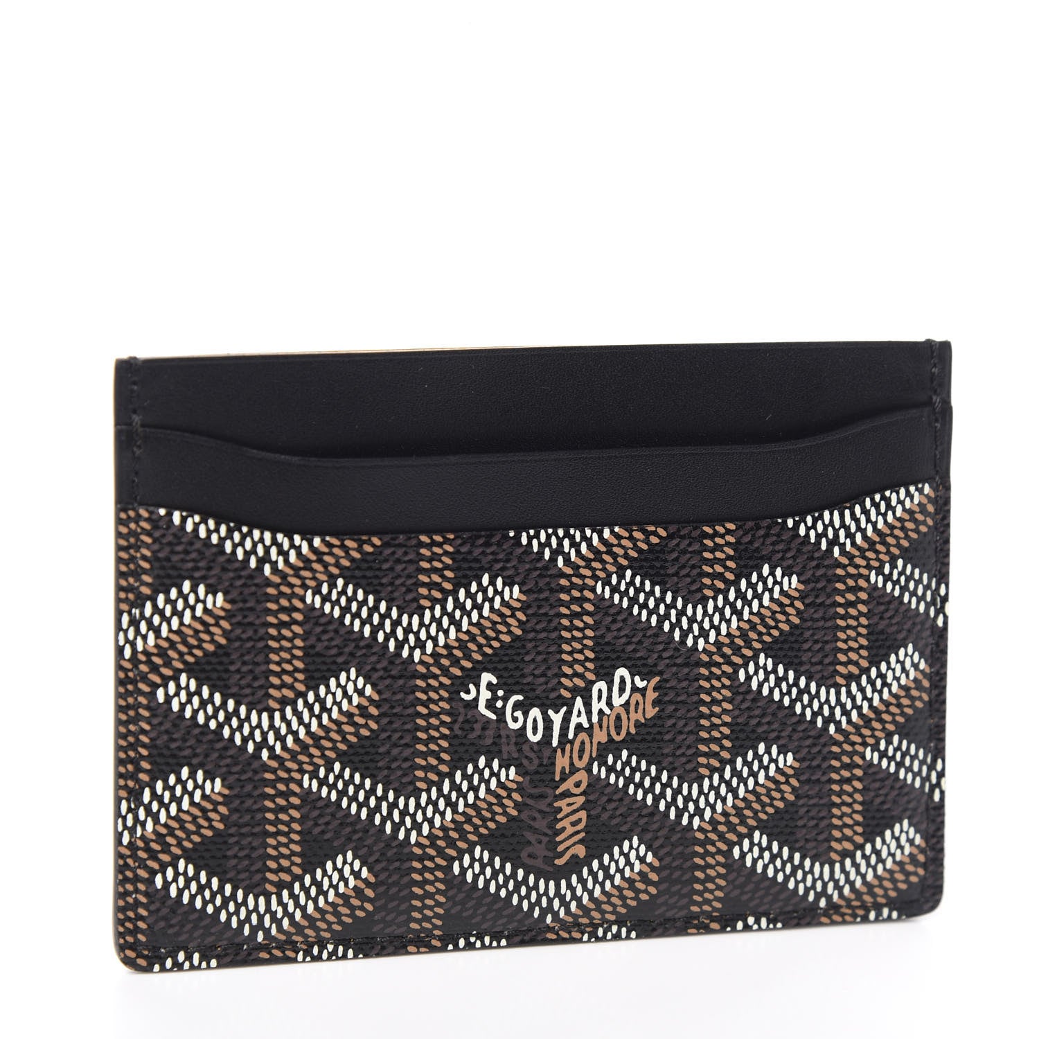 Goyard Goyardine Saint Sulpice Card Holder Black 2 of 6