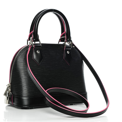 Louis Vuitton Epi Alma BB Black Hot Pink 3 of 6