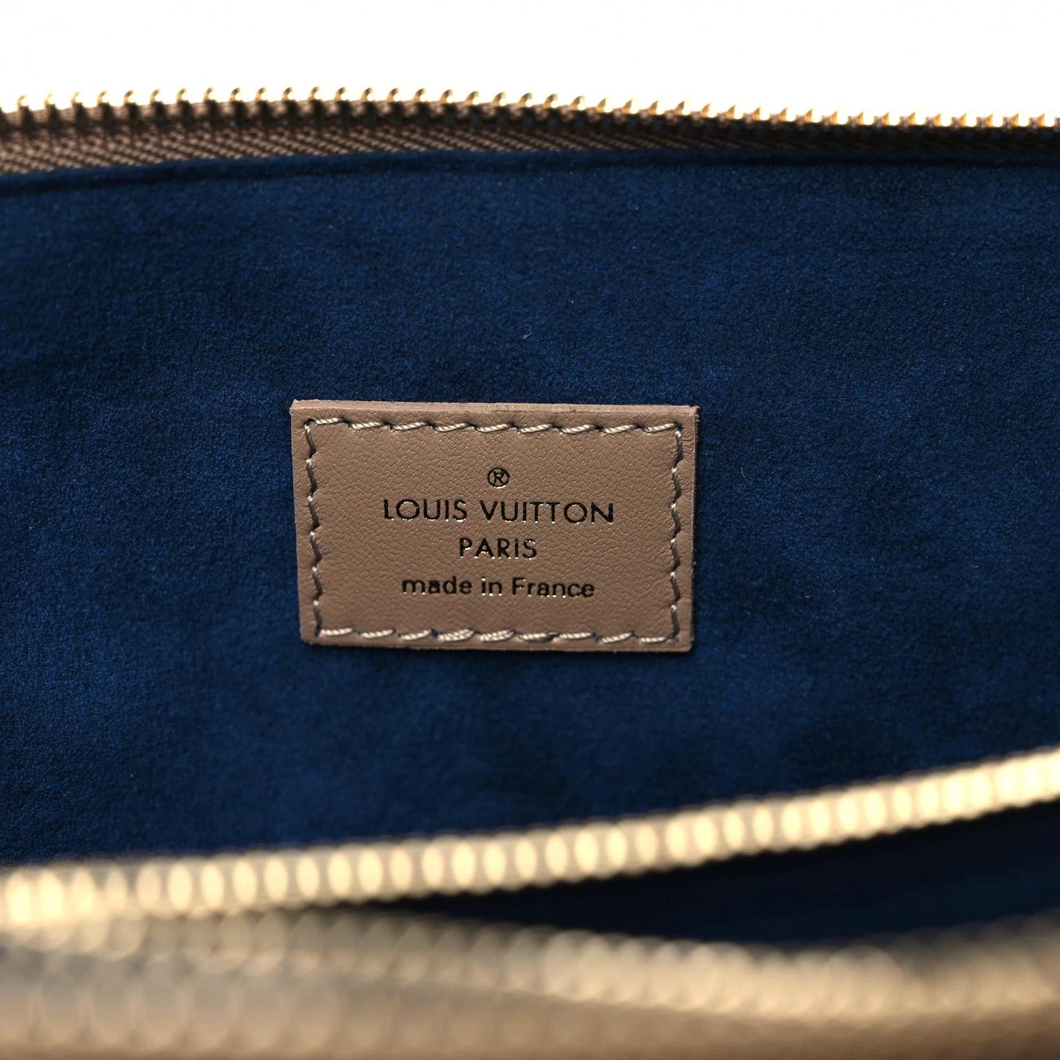 Louis Vuitton Lambskin Embossed Monogram Coussin MM Taupe 8 of 9