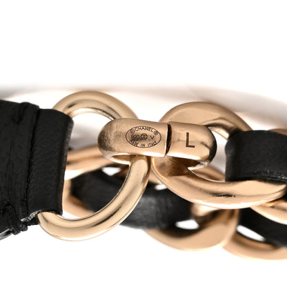 Chanel Lambskin Chain CC Bow Belt L Black 3 of 4