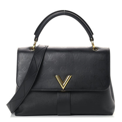 Louis Vuitton Calfskin Monogram Very One Handle Black 1 of 13
