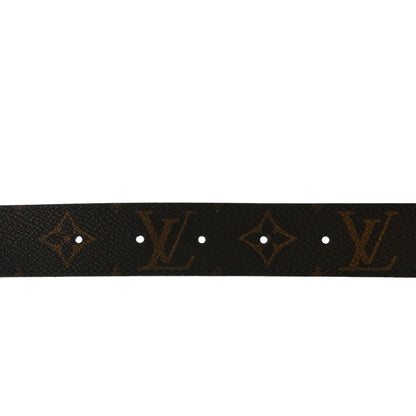 Louis Vuitton Calfskin Monogram 30mm LV Initiales Reversible Belt 80 32 Black 5 of 6