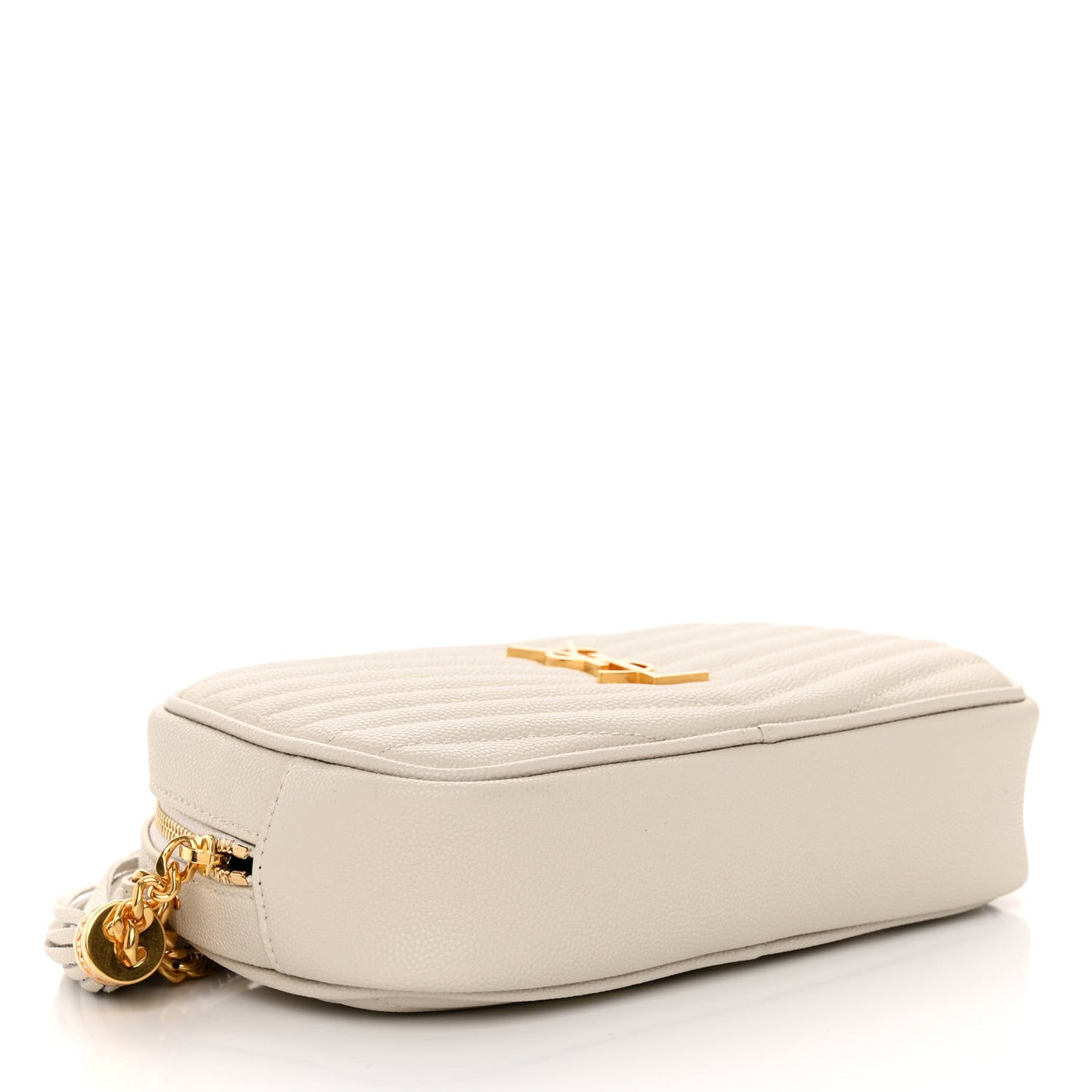 Grain De Poudre Matelasse Monogram Mini Lou Camera Bag Crema Soft