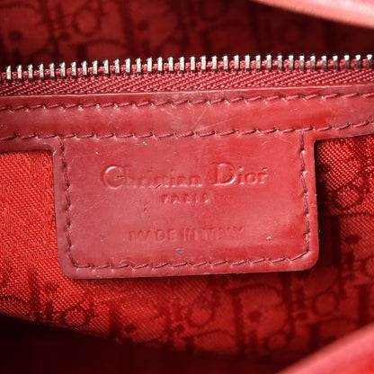 Christian Dior Patent Cannage Large Lady Dior Red 6 of 30