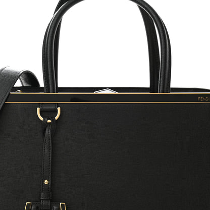 Fendi Vitello Elite Regular 2Jours Tote Black 7 of 10