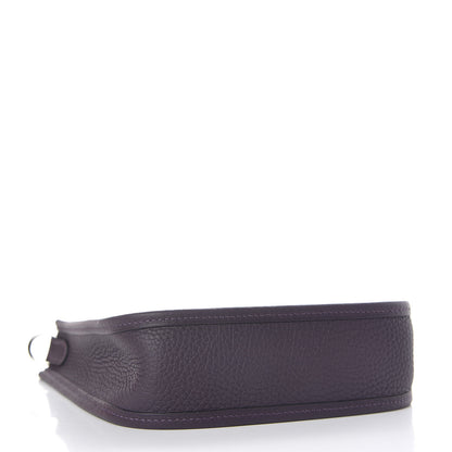 Hermes Taurillon Clemence Evelyne TPM Raisin 4 of 10