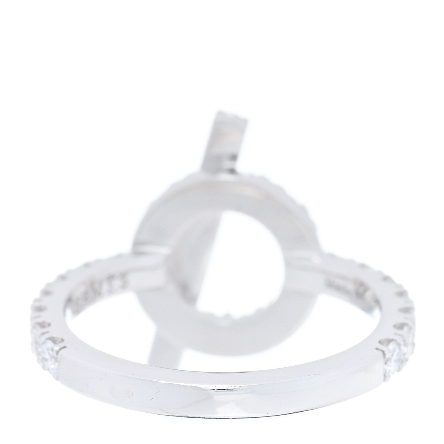 Hermes 18K White Gold Diamond Finesse Ring 50 5.25 3 of 6