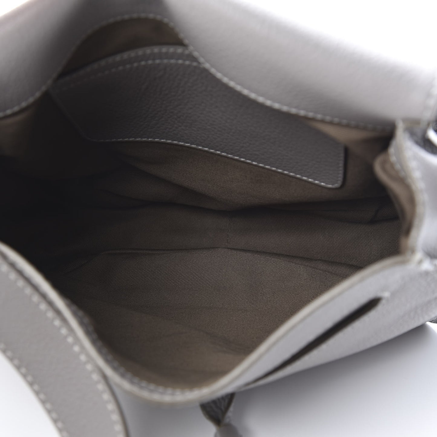 Calfskin Medium Marcie Round Crossbody Bag Cashmere Grey