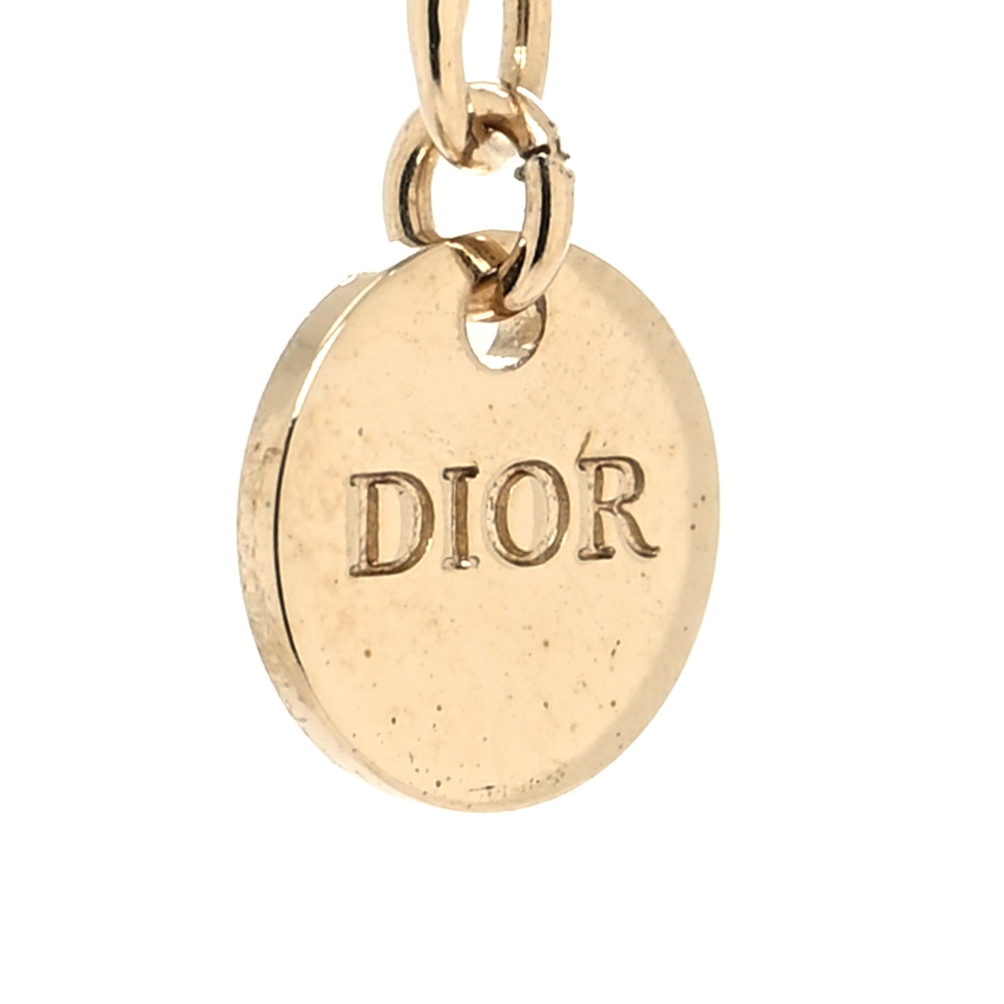 Metal Crystal Clair D Lune Necklace Gold