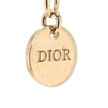 Christian Dior Metal Crystal Clair D Lune Necklace Gold 5 of 5