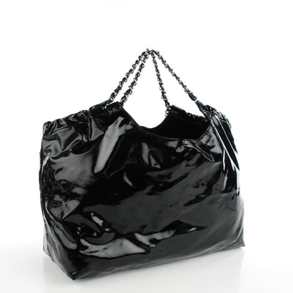 Chanel Vinyl XL Coco Cabas Black 3 of 7