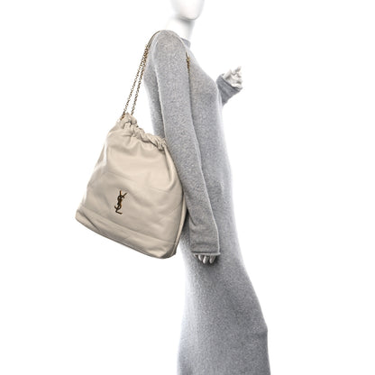Saint Laurent Lambskin Matelasse Monogram Large Jamie 4.3 Pochon Crema Soft 2 of 11