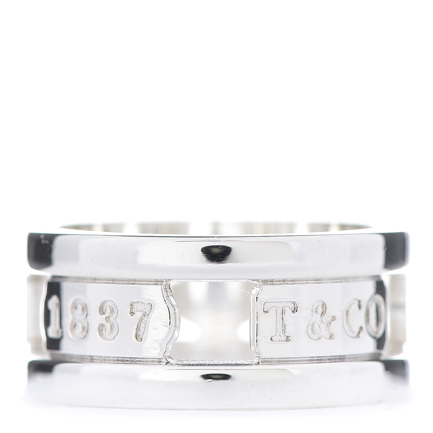 Tiffany Sterling Silver 1837 Elements Ring 58 8.5 3 of 4