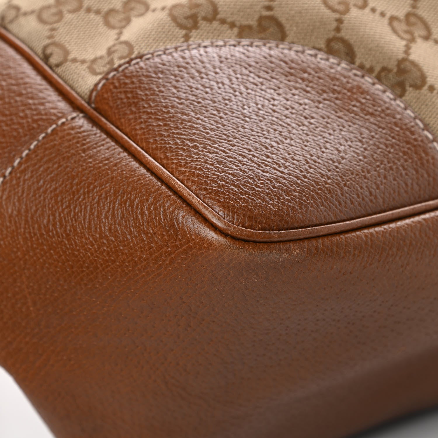 Gucci Monogram Medium Bree Zippered Tote Beige Tabacco 9 of 14