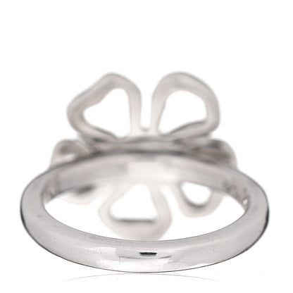 Tiffany Sterling Silver Open Flower Ring 50 5.25 4 of 5