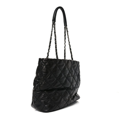 Chanel Calfskin Contrast Stitch Tote Black 3 of 10