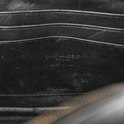 Saint Laurent Grain De Poudre Matelasse Monochrome Monogram Mini Lou Camera Bag Black 6 of 13