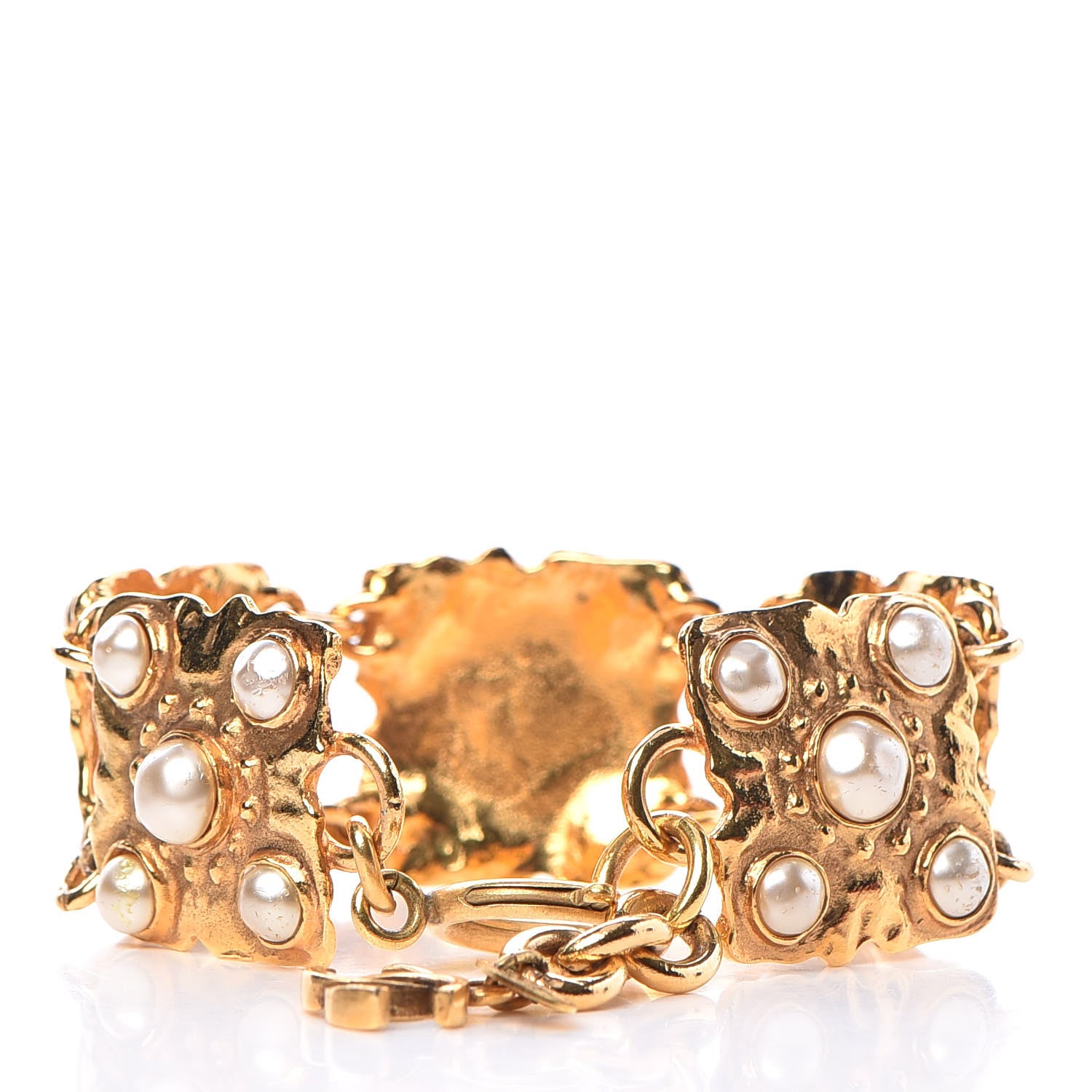 Chanel Pearl Bracelet Gold 3 of 8
