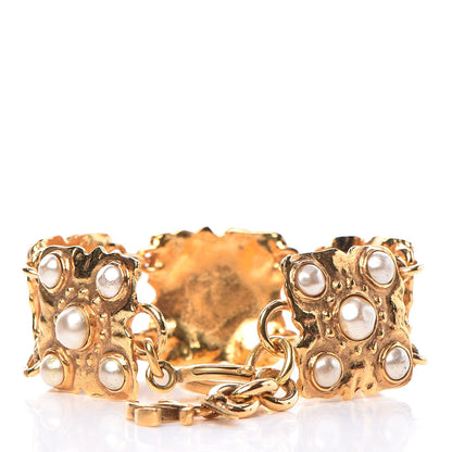 Chanel Pearl Bracelet Gold 3 of 8