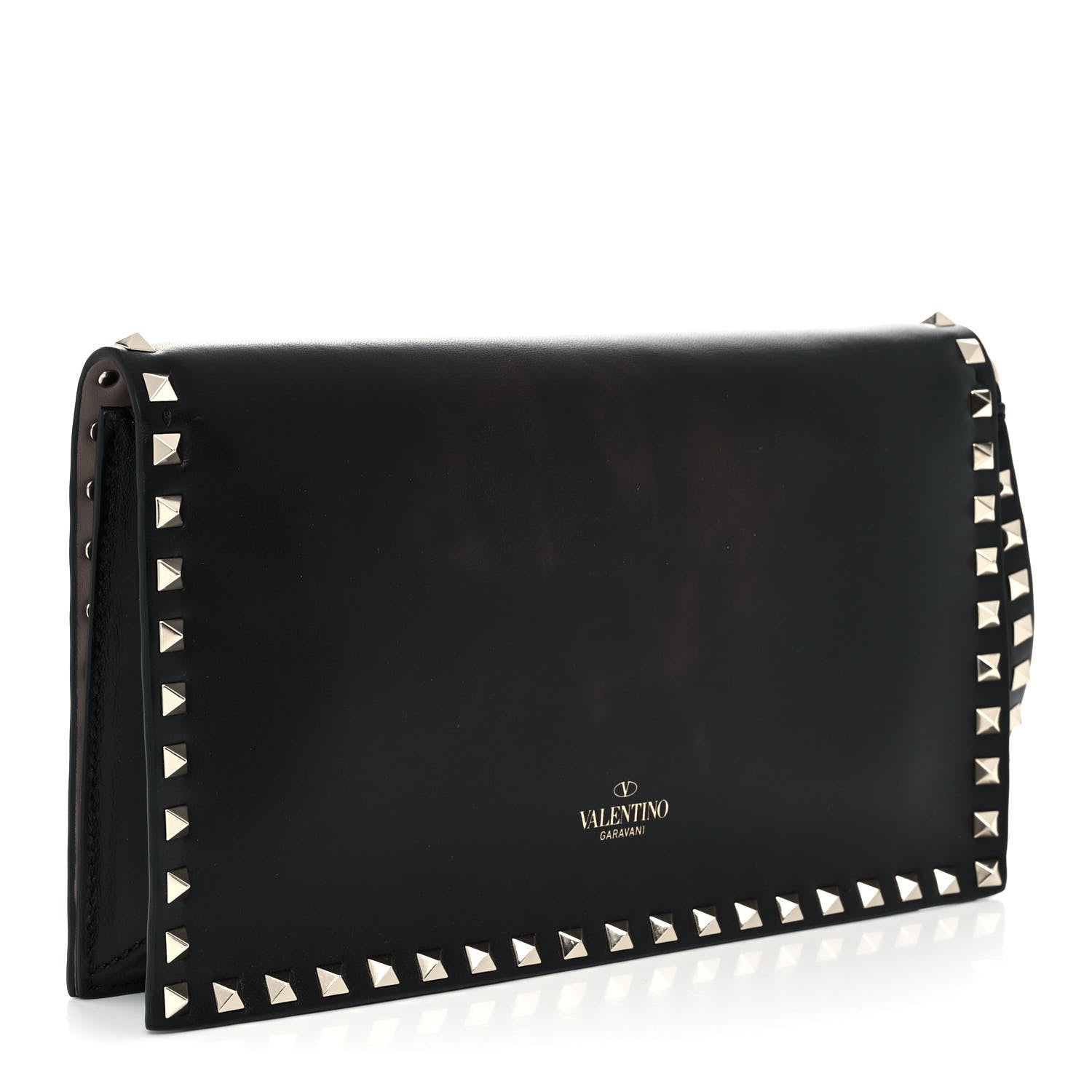 Valentino Garavani Nappa Rockstud Wristlet Clutch Black 4 of 12