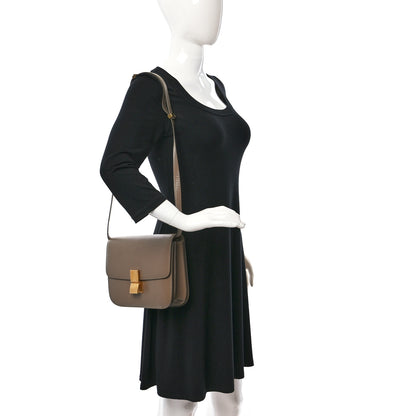 Celine Liege Calfskin Medium Classic Box Flap Bag Taupe 2 of 10