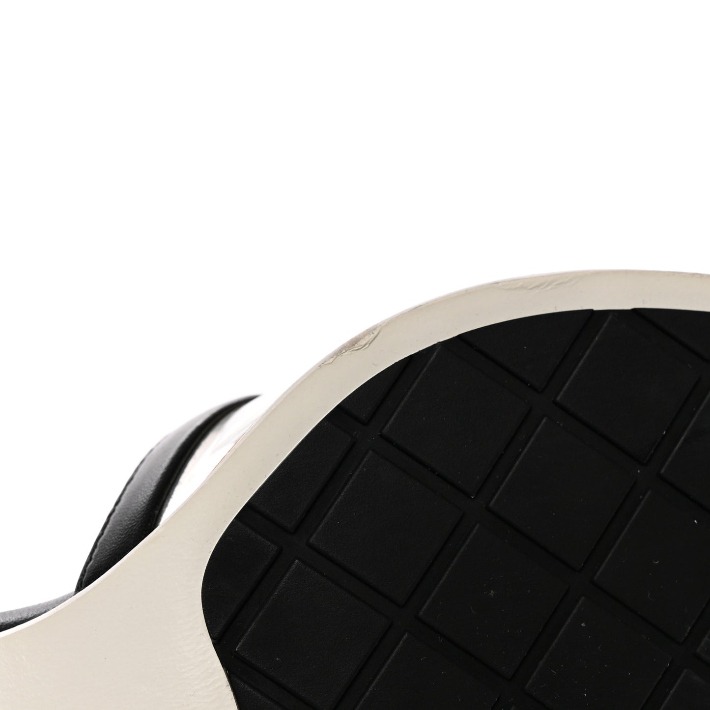 PVC Lambskin Logo Mules 37 Black