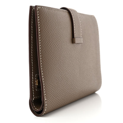 Hermes Epsom Bearn Compact Wallet Etoupe 3 of 7