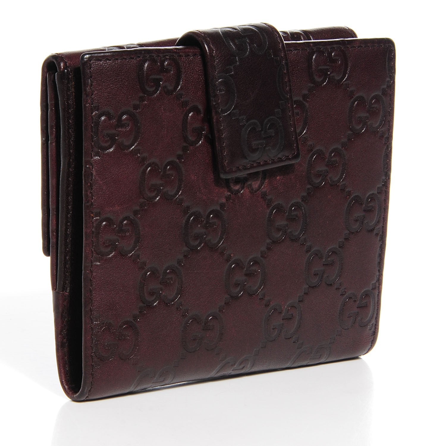 Gucci Guccissima Princy Compact Wallet Chocolate 3 of 7