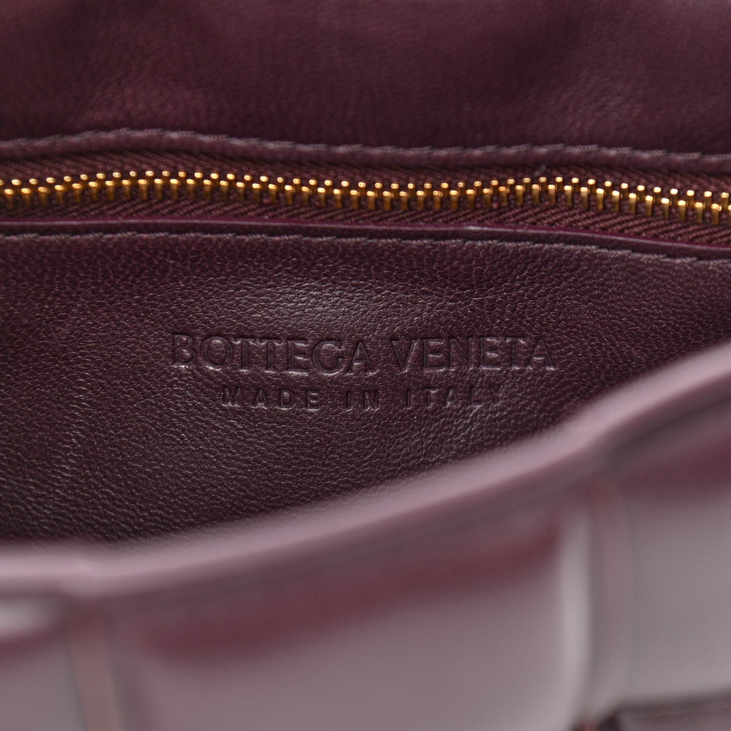 Nappa Maxi Intreccio Padded Cassette Crossbody Bag Grape