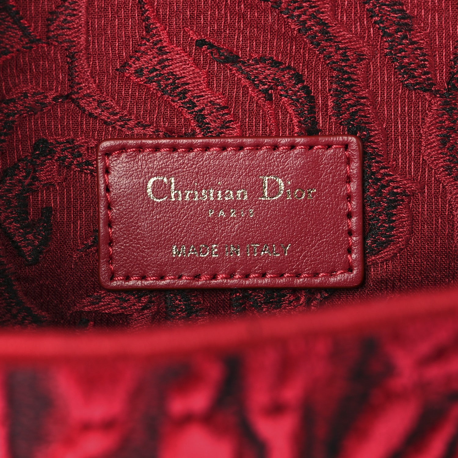 Christian Dior Velvet Rose Medium Caro Bag Rouge 6 of 11