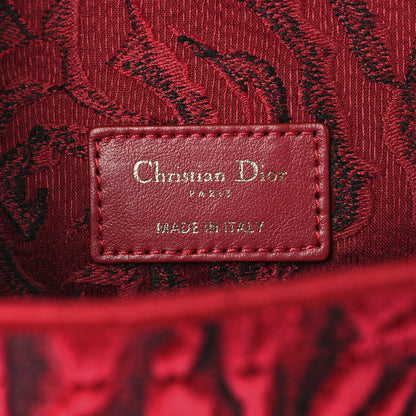 Christian Dior Velvet Rose Medium Caro Bag Rouge 6 of 11