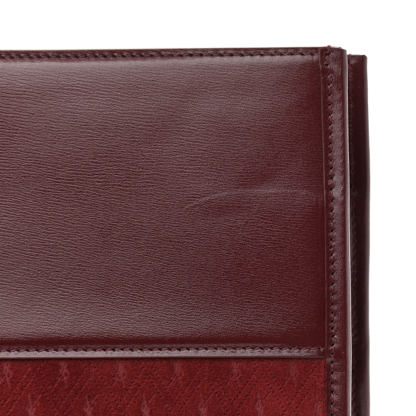 Suede All-Over Monogram Convertible Tote Red