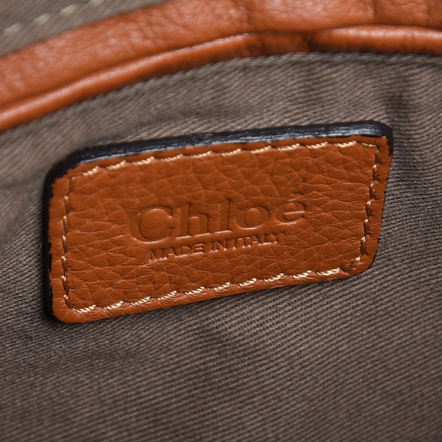 Chloe Calfskin Medium Marcie Satchel Tan 7 of 8