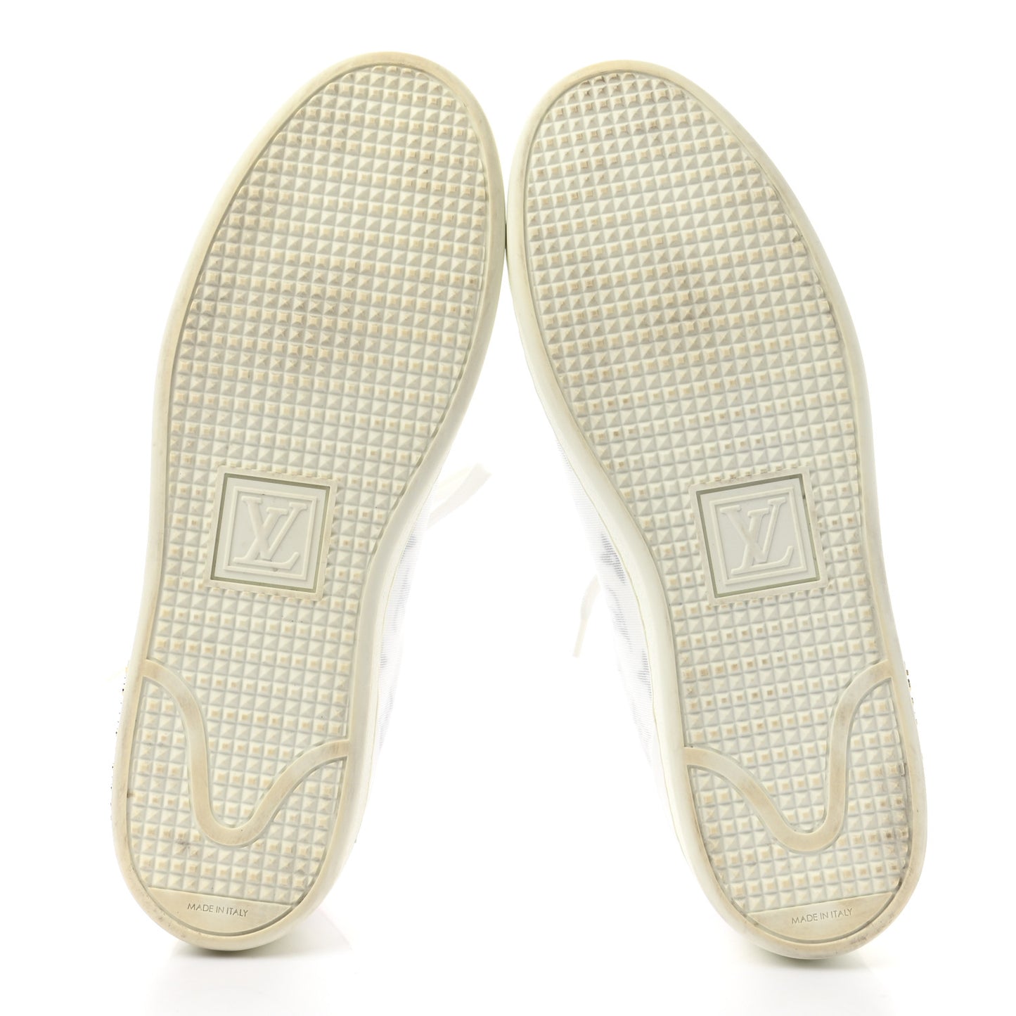Technical Fabric Calfskin Monogram Frontrow Sneakers 39.5 Pink